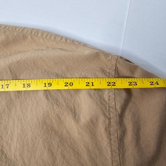 Madewell Signature Poplin Oversize Shirt Button Up Relaxed Long Sleeve Khaki M - Picture 11 of 13